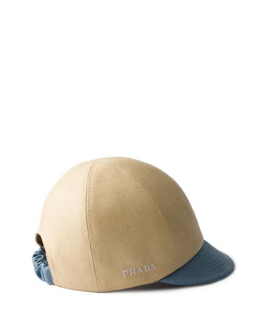 Prada Natural Canvas Cap