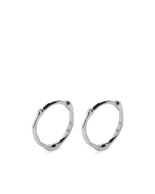 Monica Vinader Metallic 14K Mini Siren Hoops