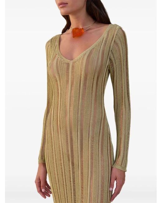 Cult Gaia Green Espen Midi Dress