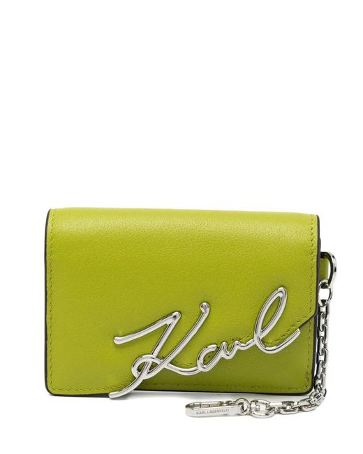 Karl Lagerfeld Green K/Signature Card Holder