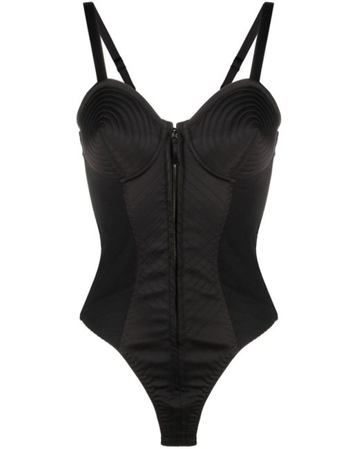 Jean Paul Gaultier Black The Iconic Cone-bra Bodysuit