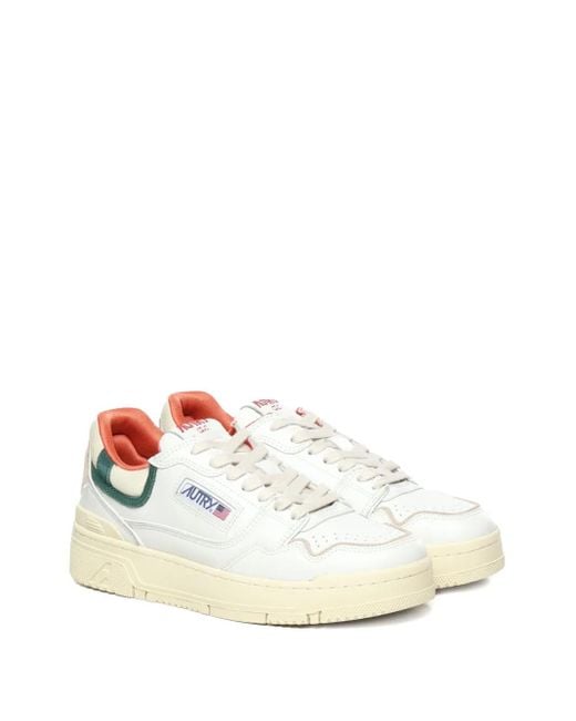 Autry White Leather Suede Trainers for men