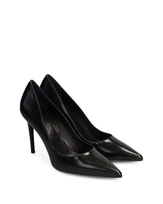 Chantal Black Pointed-Toe Pumps