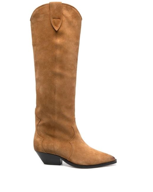 Isabel Marant Brown Denvee Suede Knee-High Boots
