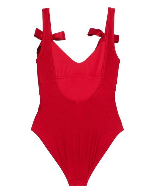 Zimmermann Red Maillot De Bain Patience À Nœud