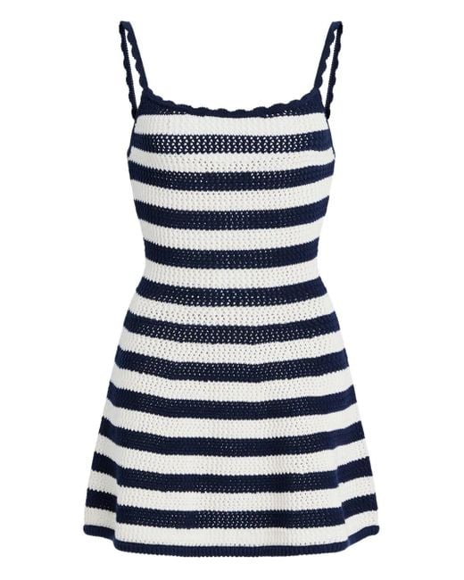 SER.O.YA Blue Gehäkeltes Sienna Minikleid