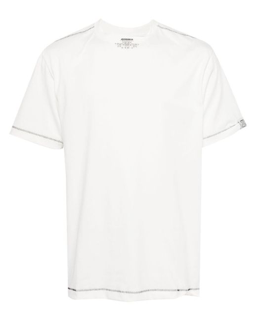 Adererror White Contrast-stitch T-shirt for men