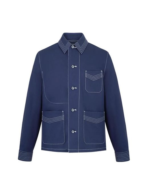 Fursac Blue Long-Sleeve Jacket for men