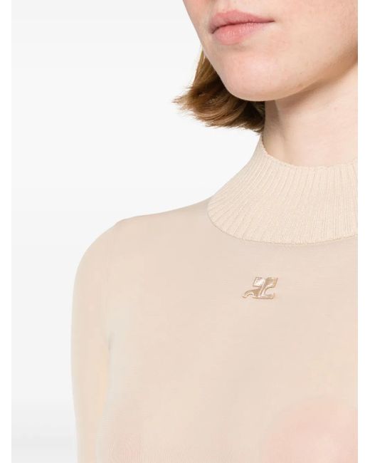 Courreges Natural Reedition Mesh Top