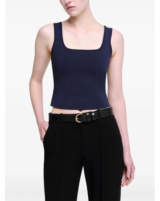 Jonathan Simkhai Blue Ramaina Tank Top