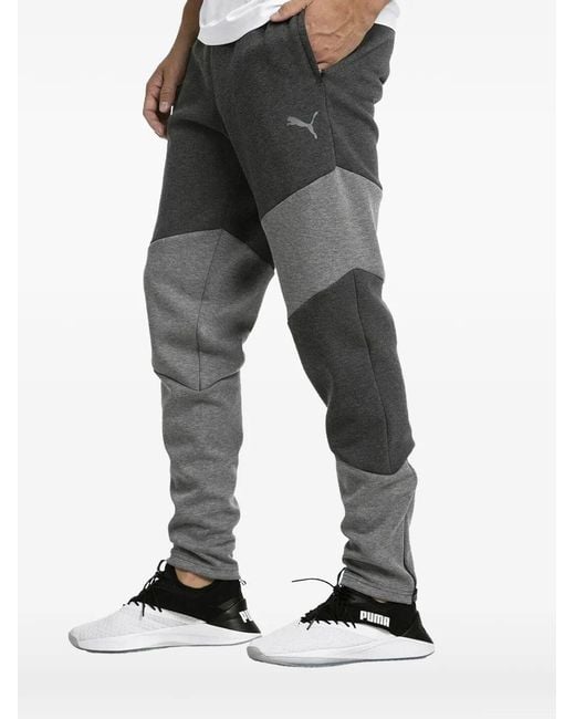 PUMA Black Bnd Colourblock Track Pants for men