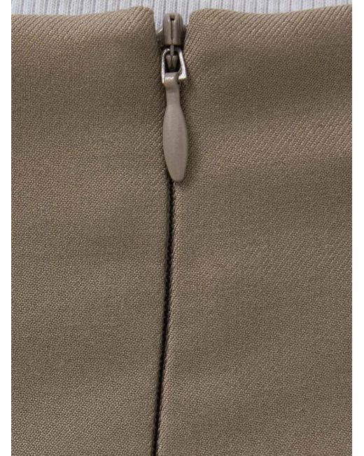 Gestuz Gray Zip-Fastening Mini Skirt