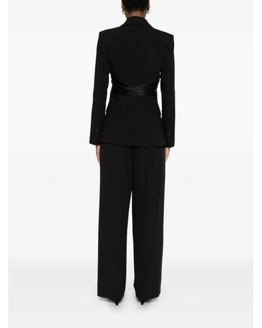 Patrizia Pepe Black Draping Blazer
