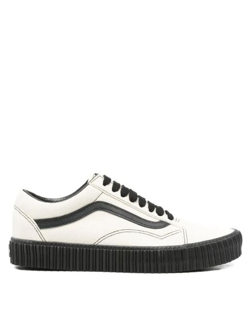 Vans White Old Skool Creeper Grunge Sneakers