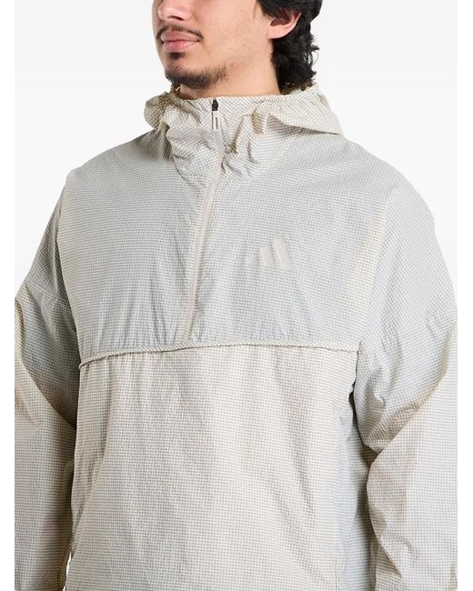 Adidas Gray Terrex Xploric Clima365 Wind Hoodie Jacket for men