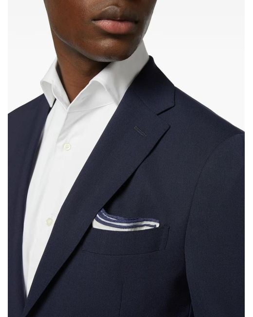 Boggi Blue Single-Breasted Blazer for men