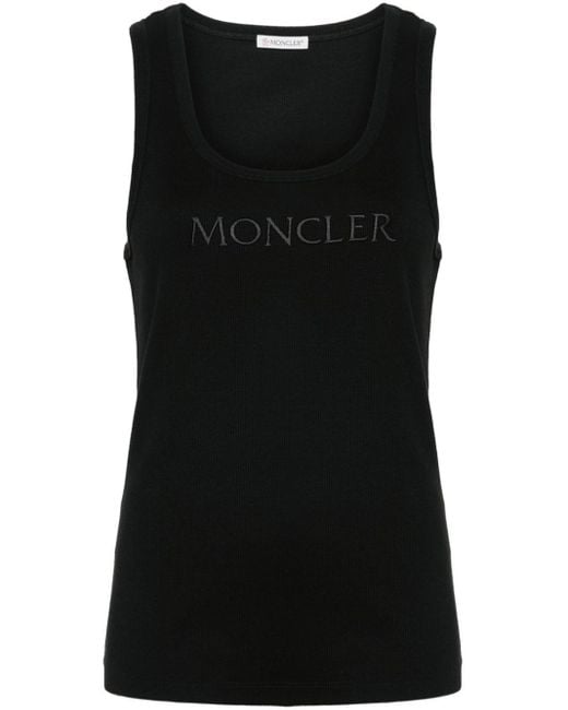 Moncler ロゴ タンクトップ Black