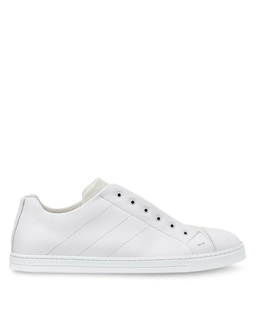 fendi white slip ons