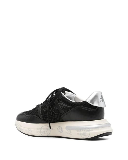 Premiata Black 'Cassie' Sneakers
