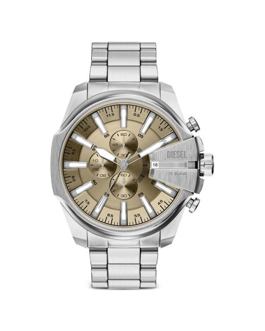 DIESEL Metallic Mega Chief Slim 48Mm Watch for men