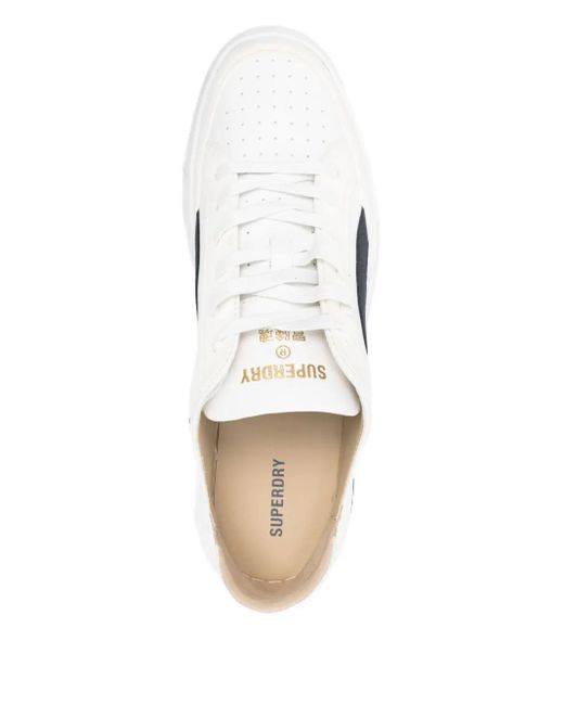 Superdry White Basket Lux Sneakers for men