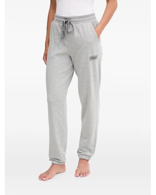 DKNY Gray Hooded Zip-Up Pyjama Set