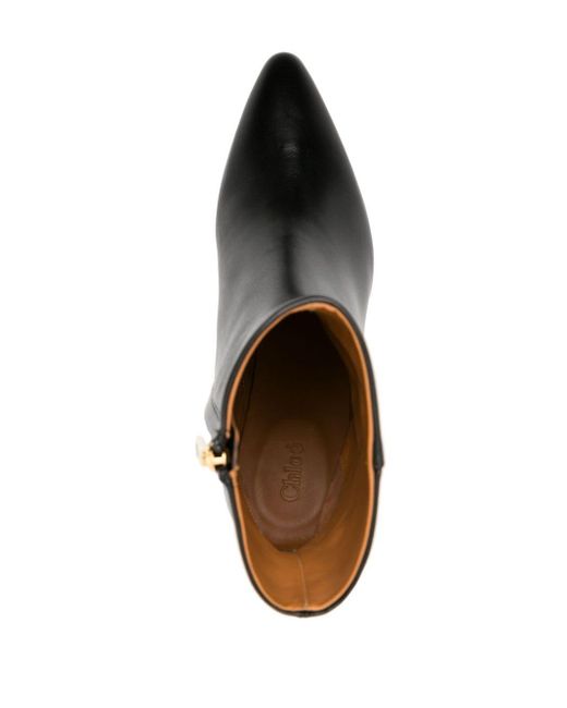 Chloé Black Rebecca 70mm Wedge Boots