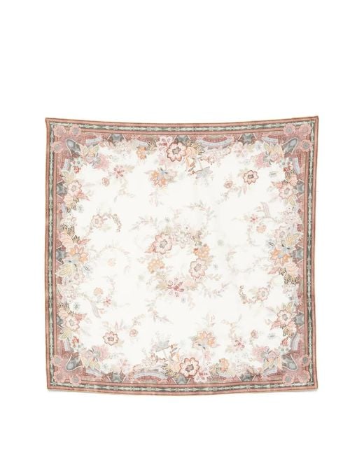 Zimmermann Natural Printed Silk Foulard