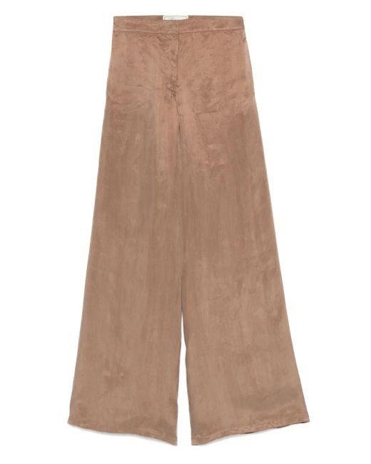 Blumarine Natural Gabardine Trousers
