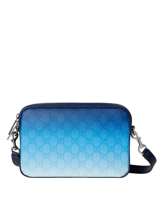 Gucci Blue Monogram Ombré Messenger Bag for men