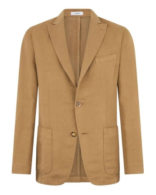 Boglioli Blazer Met Enkele Rij Knopen in het Natural voor heren