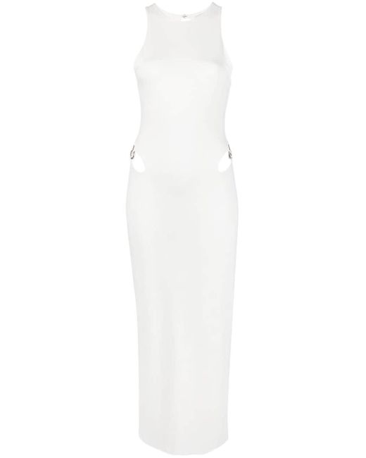 MANURI White Cut-out Maxi Dress