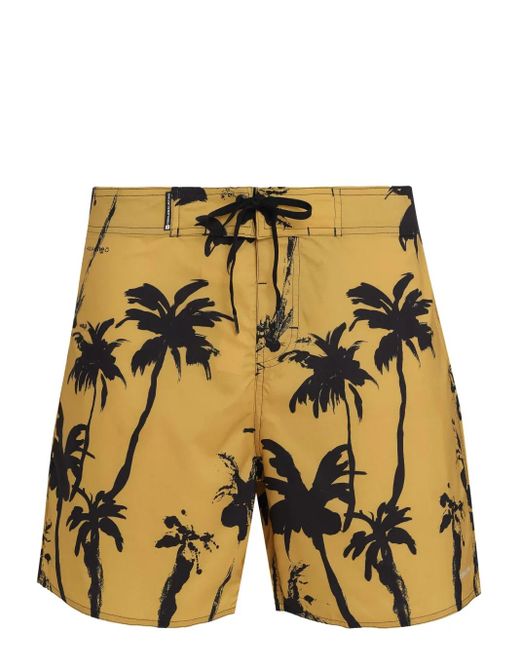 メンズ Osklen Surf Aquaone Rorschach トランクス水着 Yellow