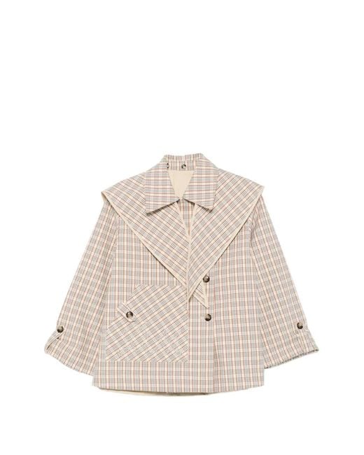 Damson Madder Natural Jerry Reversible Checked Jacket
