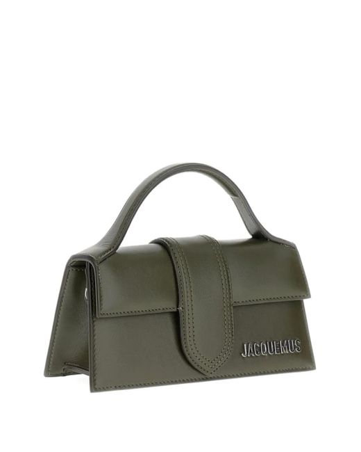 Jacquemus Green Leather Top-Handle Shoulder Bag