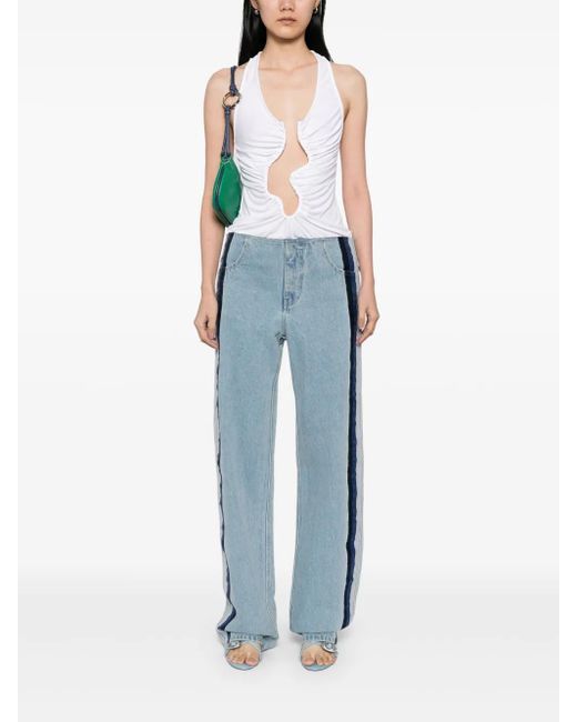 Christopher Esber White Salacia Ruched Tank Top
