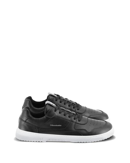 Barebarics Black Perforated-Panel Lace-Up Sneakers