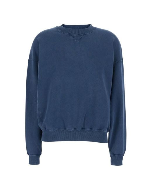 Semicouture Blue Crew-Neck Sweatshirt