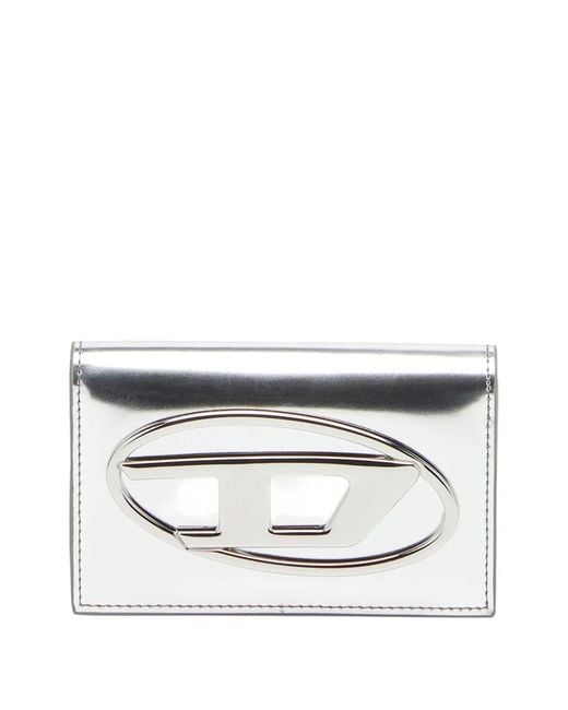 DIESEL White 1Dr Card Holder