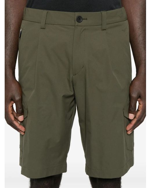 Herno Green Lightweight Polyester Shorts for men