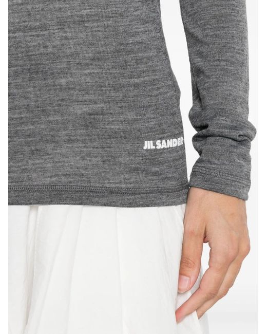 Jil Sander ロングスリーブ トップ Gray