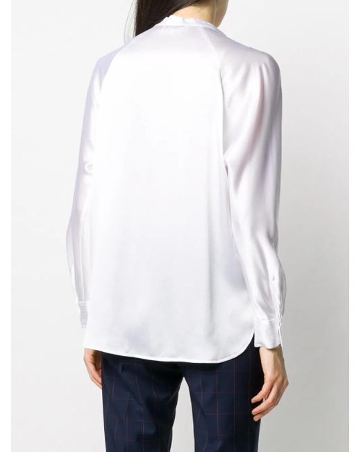 Vince Ruimvallende Blouse in het White