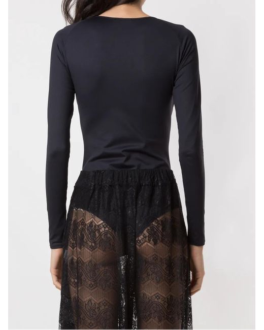 Amir Slama Black Long-Sleeved Bodysuit