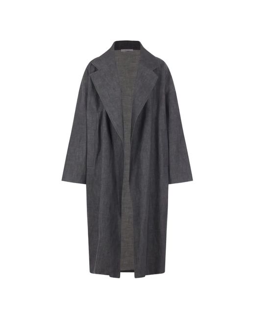 Dusan Gray Wide-Sleeve Coat