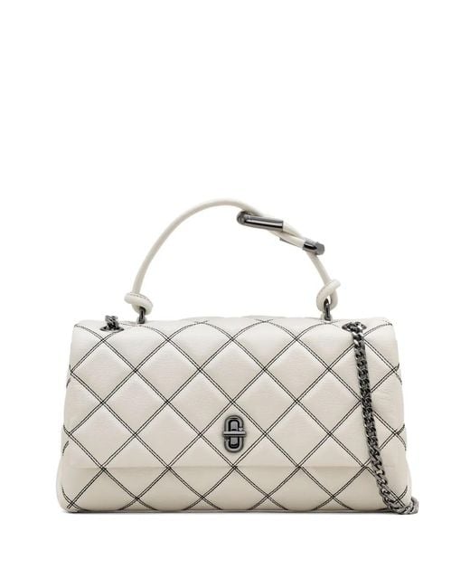Marc Jacobs White The Quilted Shoulder Bag
