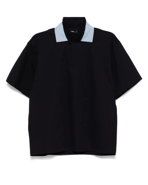 メンズ Kolor ショートスリーブ ポロシャツ Black