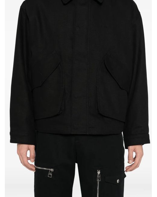 Arte' Black Inclined Jacket for men