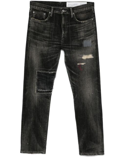 Neighborhood Gray Distressed Jeans for men