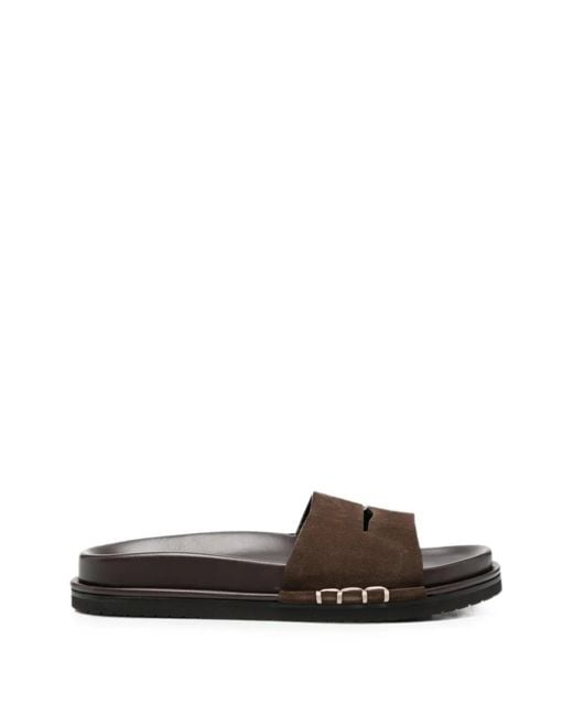 J.W. Anderson White Suede Slides