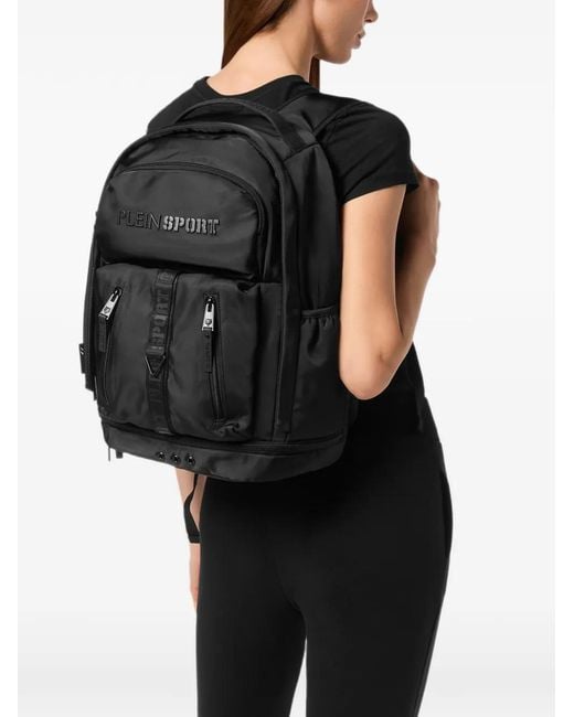 Philipp Plein Black Technical Backpack Ps